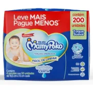 MAMYPOKO MamyPoko Lenços Umedecidos Toque Suave 200 Unidades MamyPoko Tradicional
