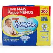 MAMYPOKO Toalhas Umedecidas MamyPoko Dia & Noite 200 Unidades Leve mais por Menos DIAENOITE